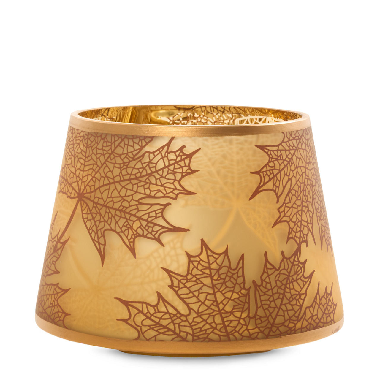 Crackle Leaves Jar Candle Shade