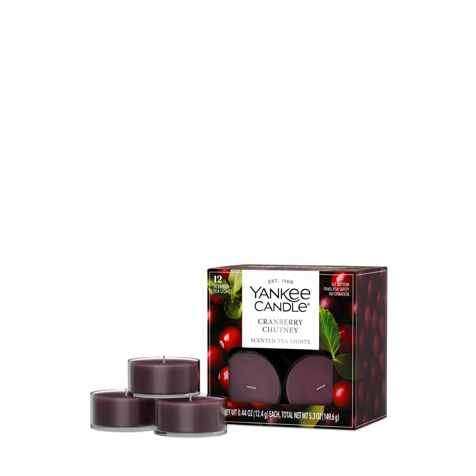 Cranberry Chutney Scented Tea Light Candles