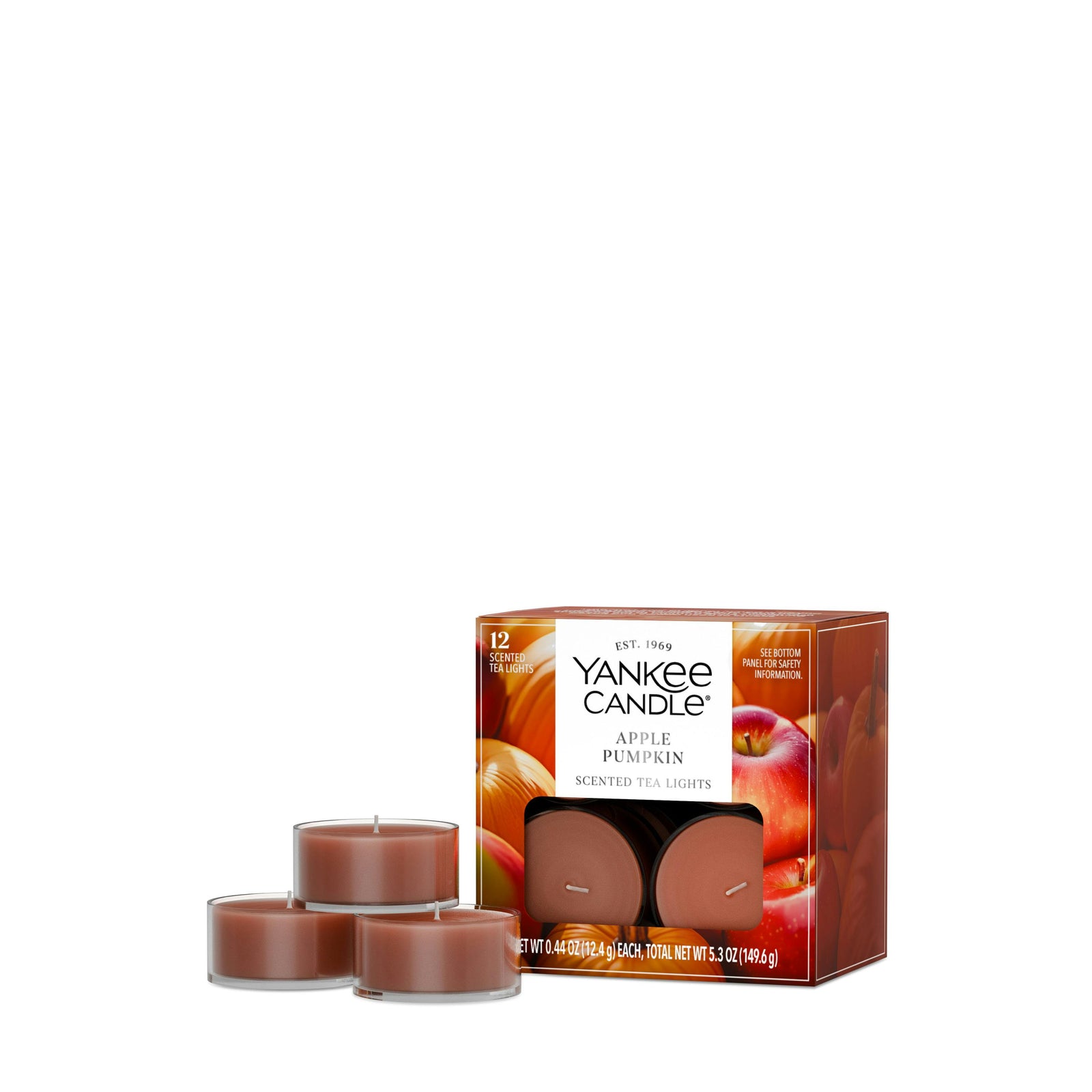 Apple Pumpkin Scented Tea Light Candles