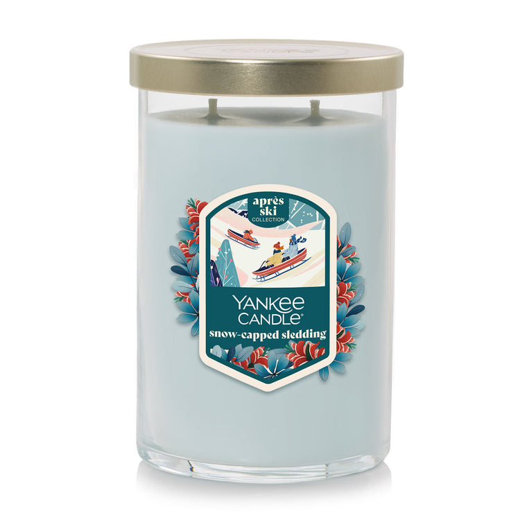 Snow-Capped Sledding Large Tumbler Candle Z2