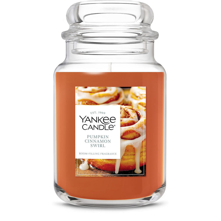 Pumpkin Cinnamon Swirl Original Large Jar Candle D7