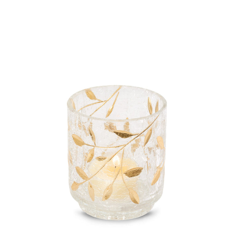Gold Blossom Tea Light Candle Holder Z6