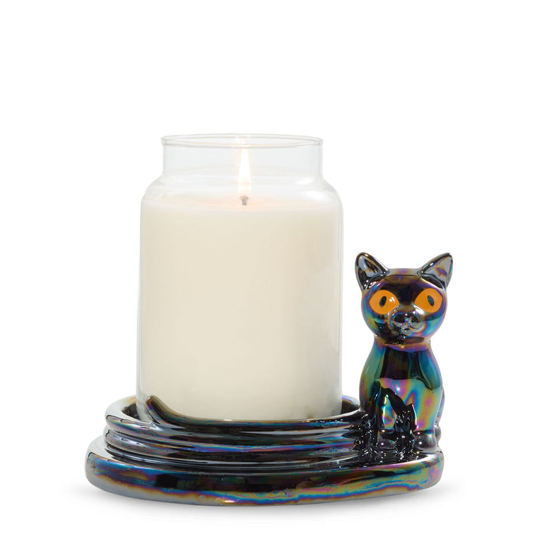 Twilight Whiskers Jar Candle Holder Q0