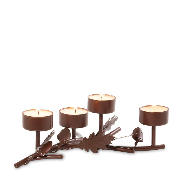 Acorn Branch Tea Light Candle Holder J6