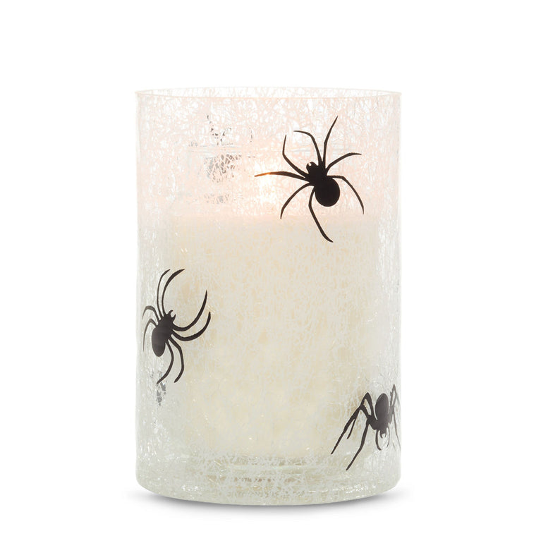 Spider Web Jar Candle Holder Q9