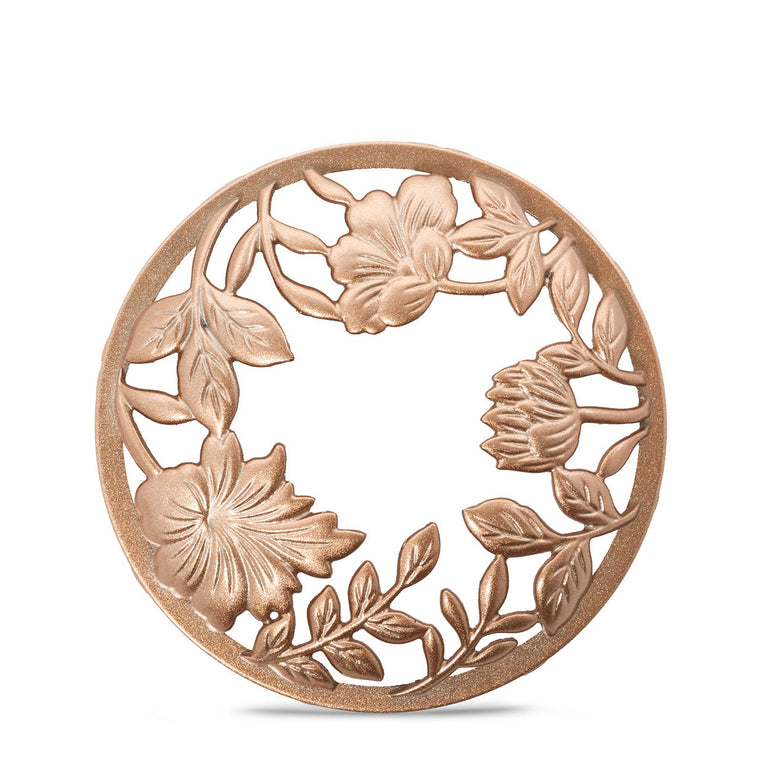 Floral Etch Illuma-Lid® Jar Candle Topper D4