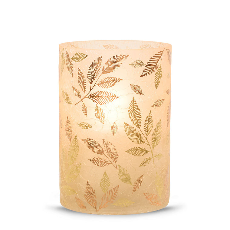 Frosted Gold Jar Candle Holder S1