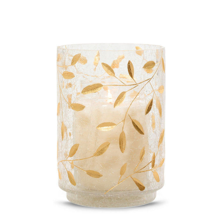 Gold Blossom Jar Candle Holder A6