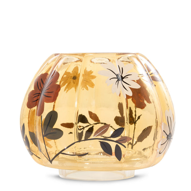 Flower Pumpkin Jar Candle Shade W7